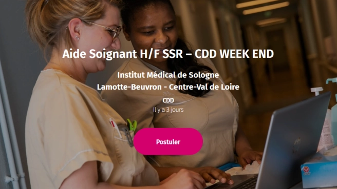 Aide Soignant H/F SSR – CDD WEEK END