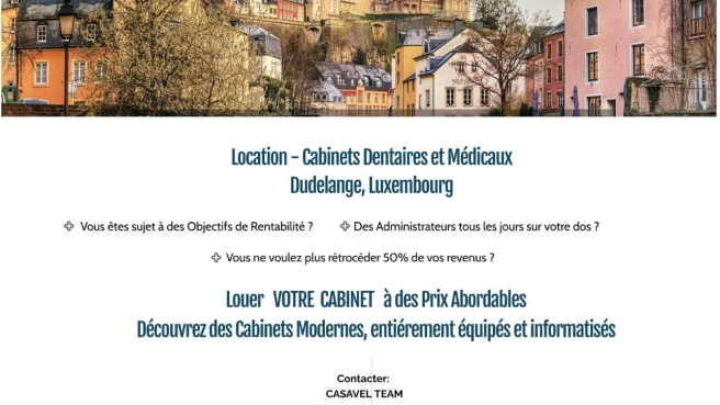 Cabinet dentaire à louer au Luxembourg