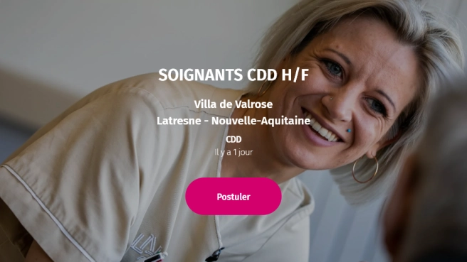 SOIGNANTS CDD H/F