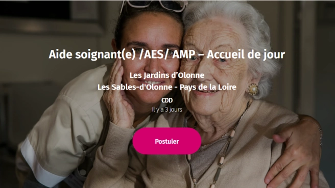 Aide soignant(e) /AES/ AMP – Accueil de jour