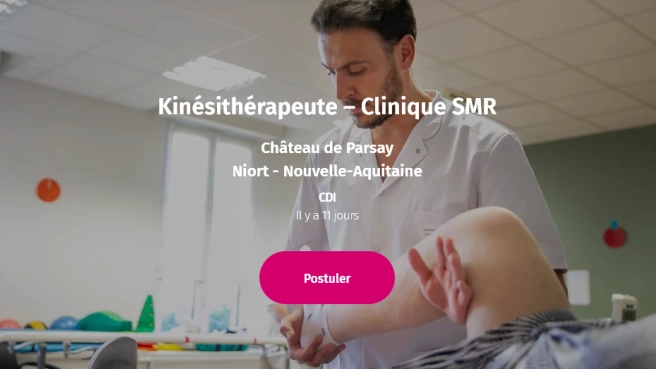 Kinésithérapeute – Clinique SMR