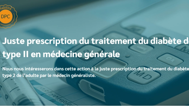 diabète de type II, juste prescription du traitement, médecine gé