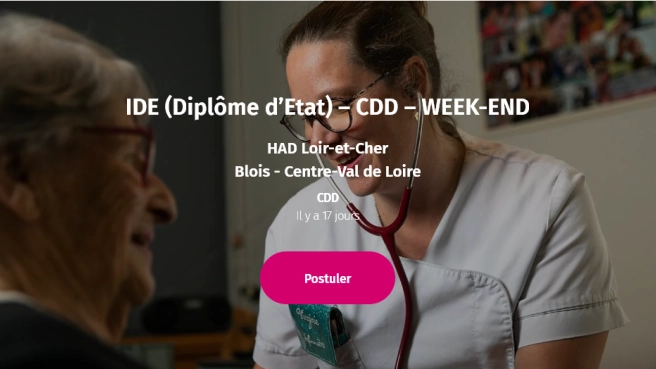 IDE (Diplôme d’Etat) – CDD – WEEK-END