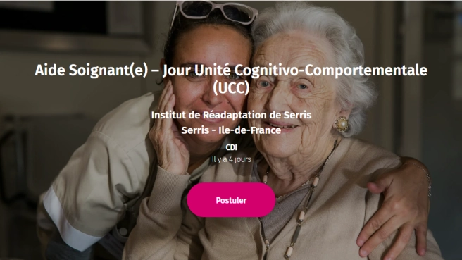 Aide Soignant(e) – Jour Unité Cognitivo-Comportementale (UCC)